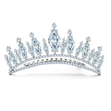 Beauty Shiny CZ Crystal Bridal Crown Tiara Jewelry Accessories